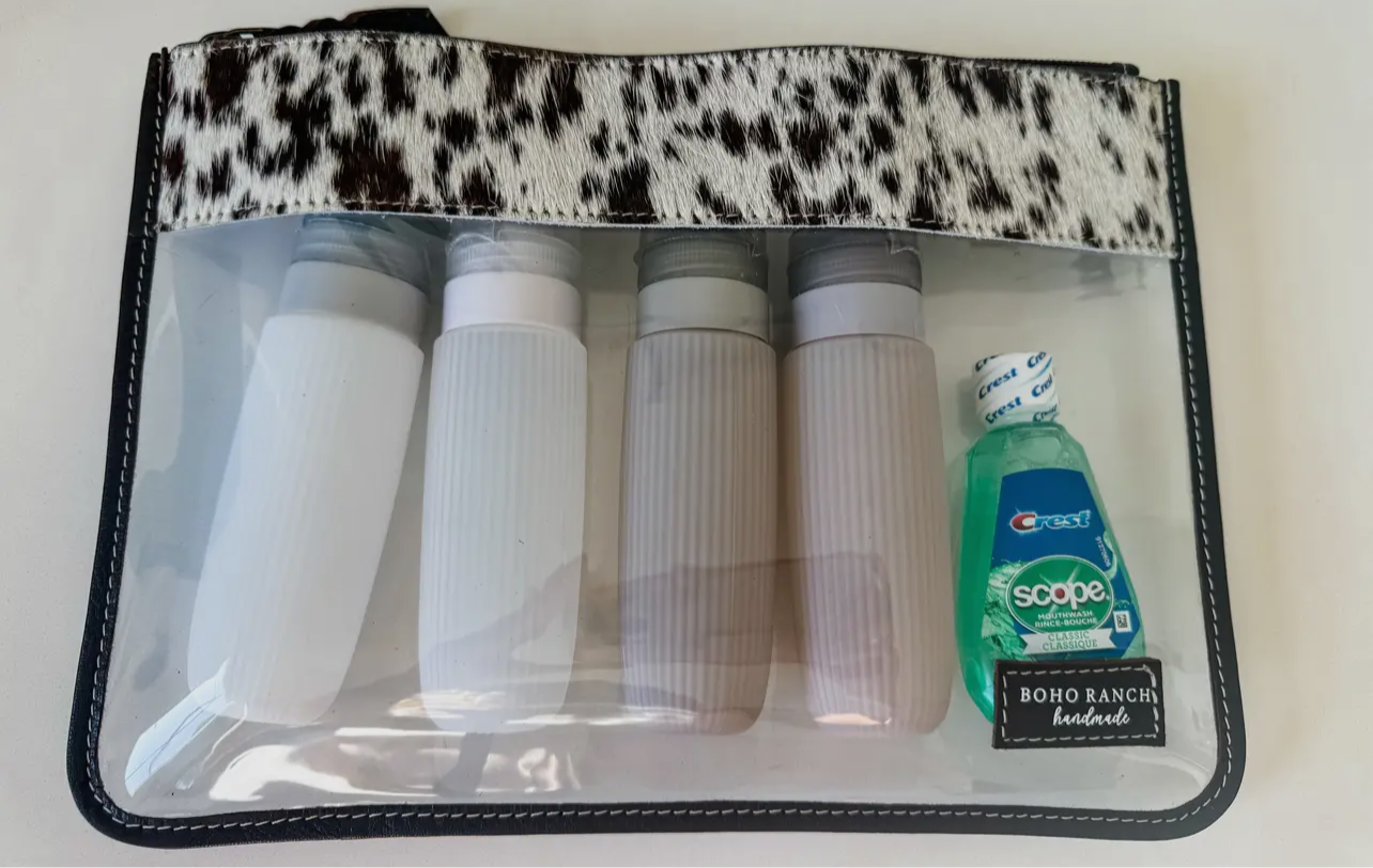 Clear makeup bag