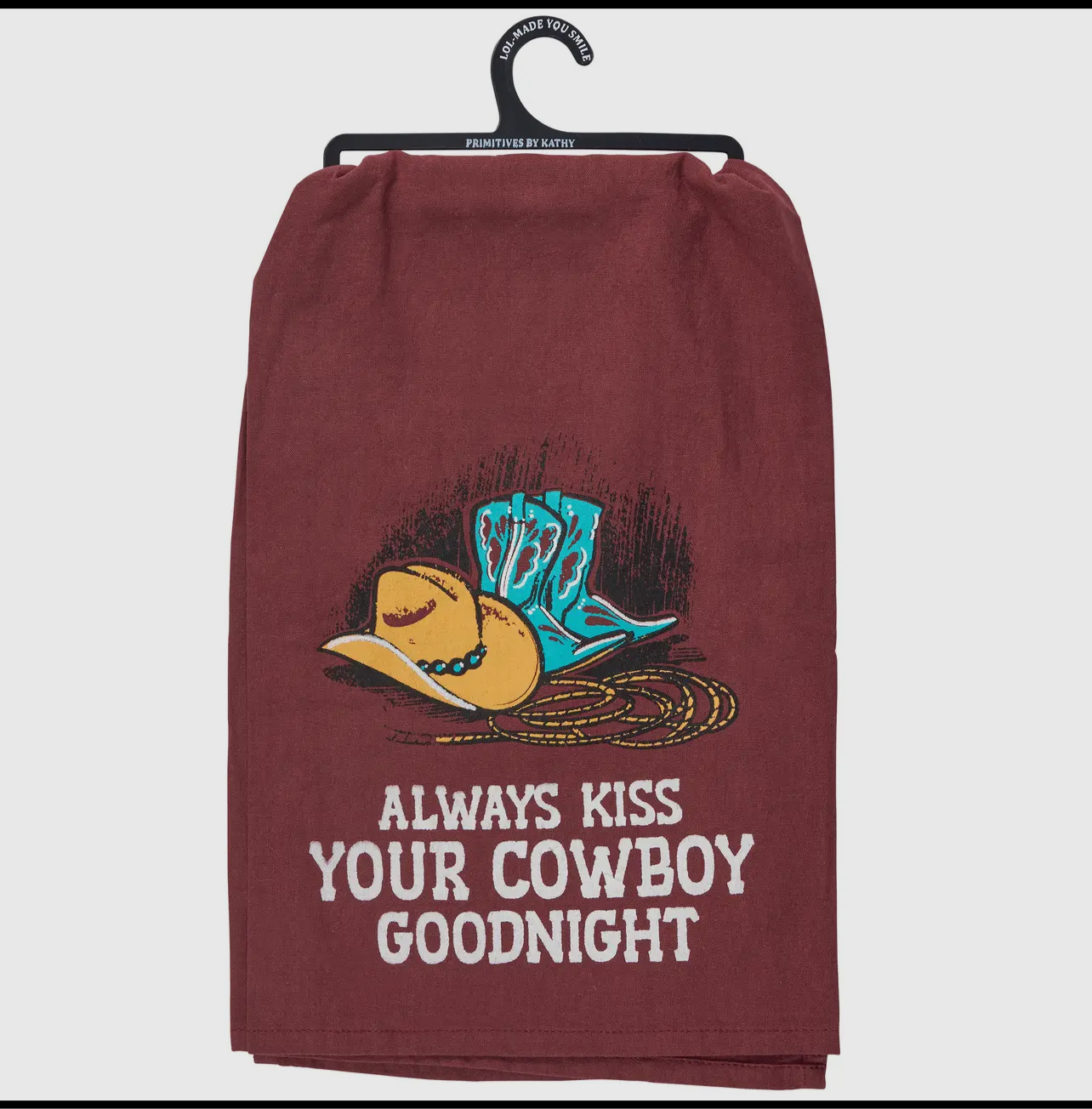 Kiss your cowboy towel