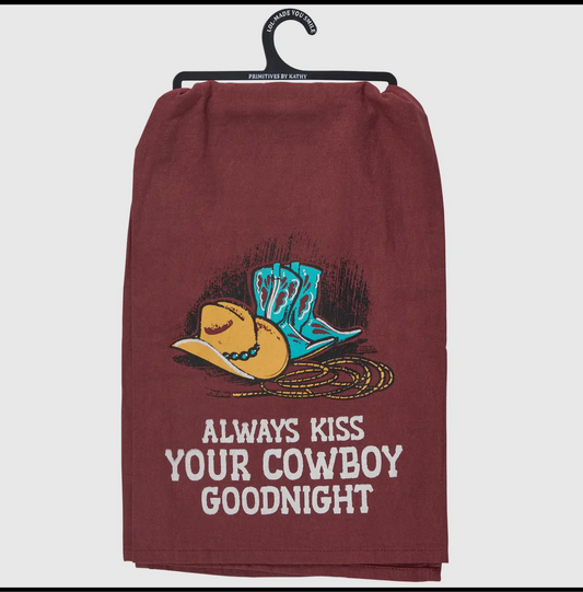 Kiss your cowboy towel