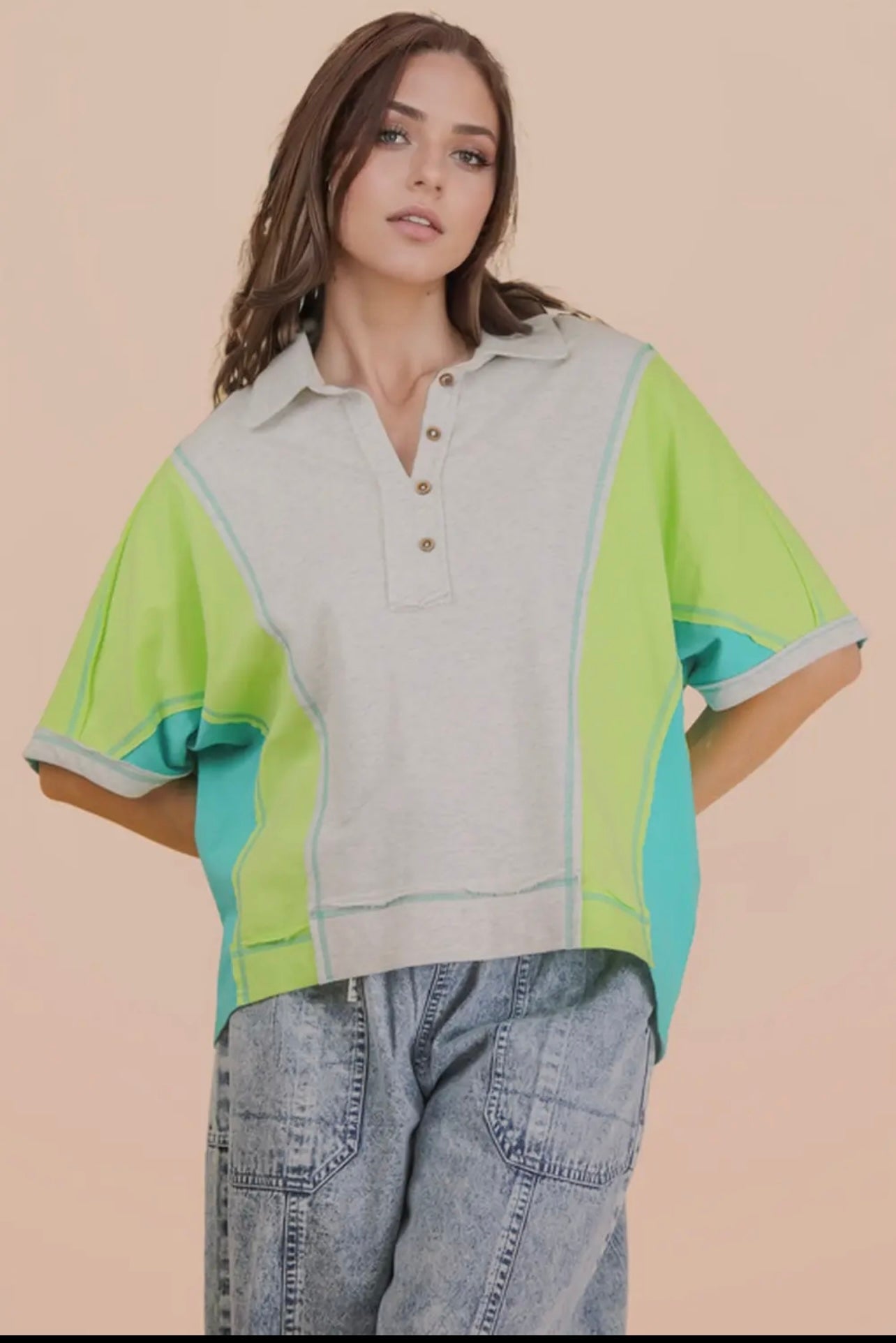 Neon lime top