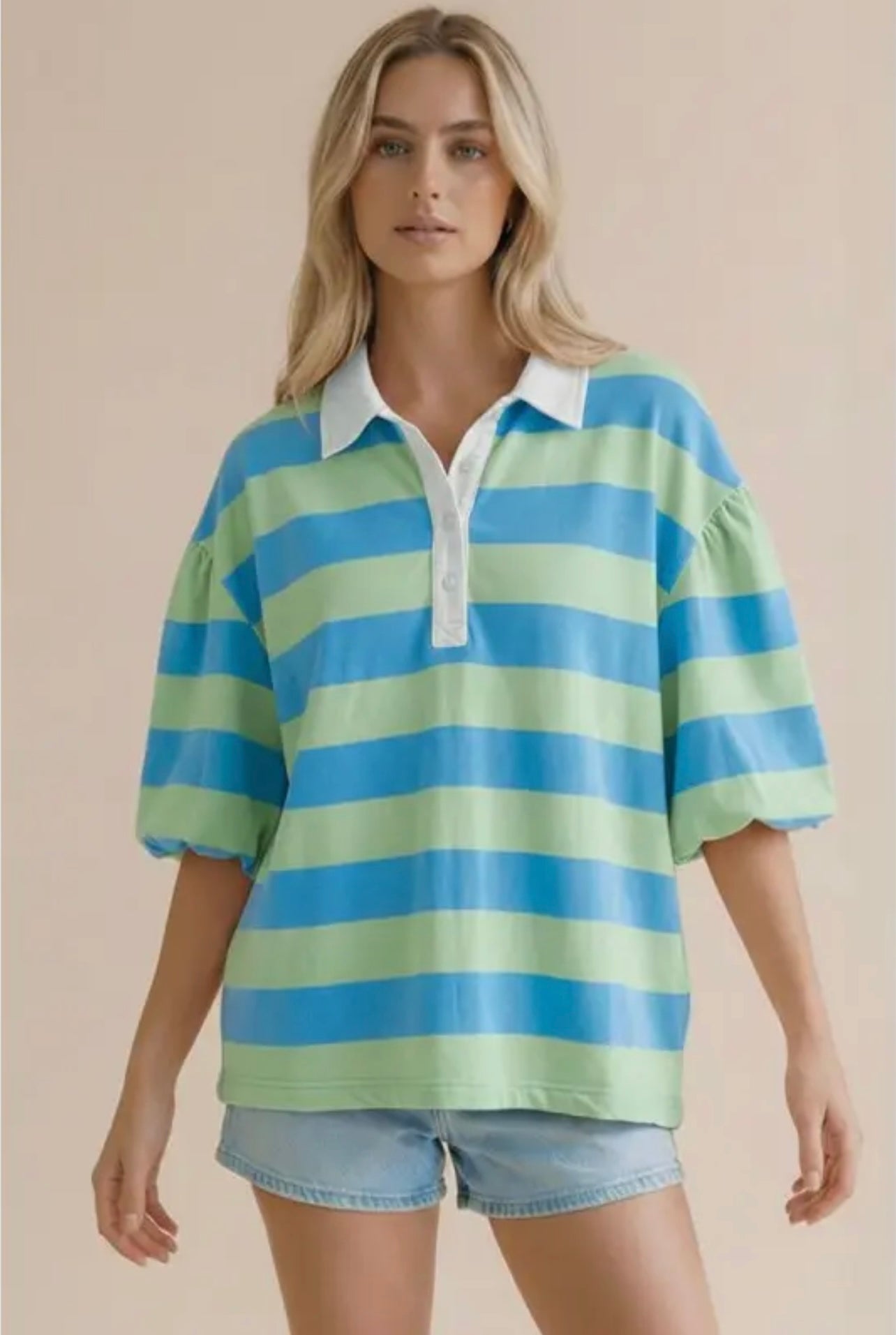 Plus stripe top
