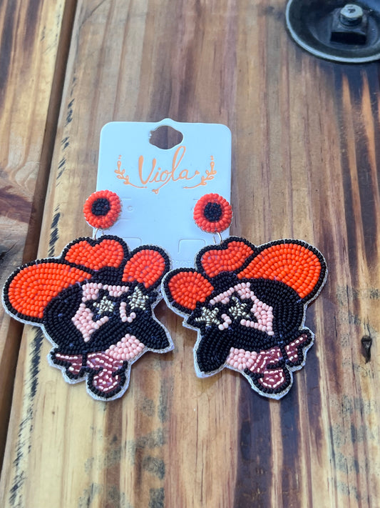 Pistol Pete earrings