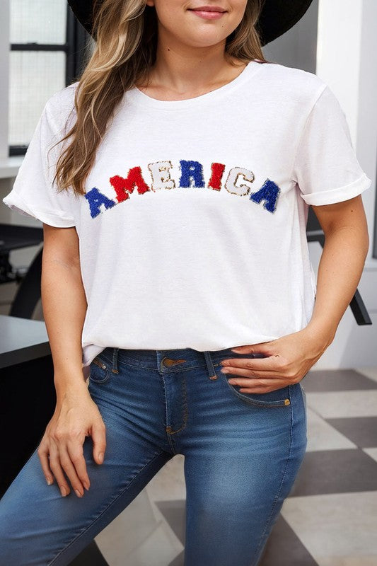 Plus America tee