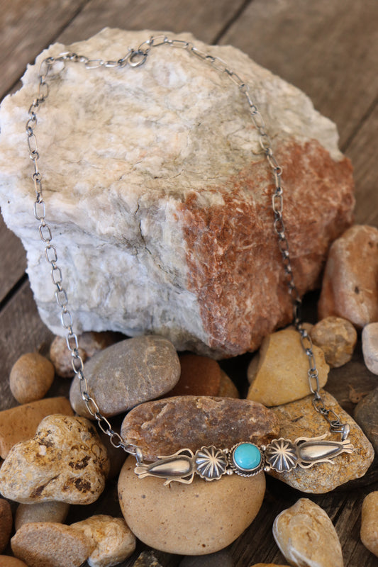 Skinny bar necklace