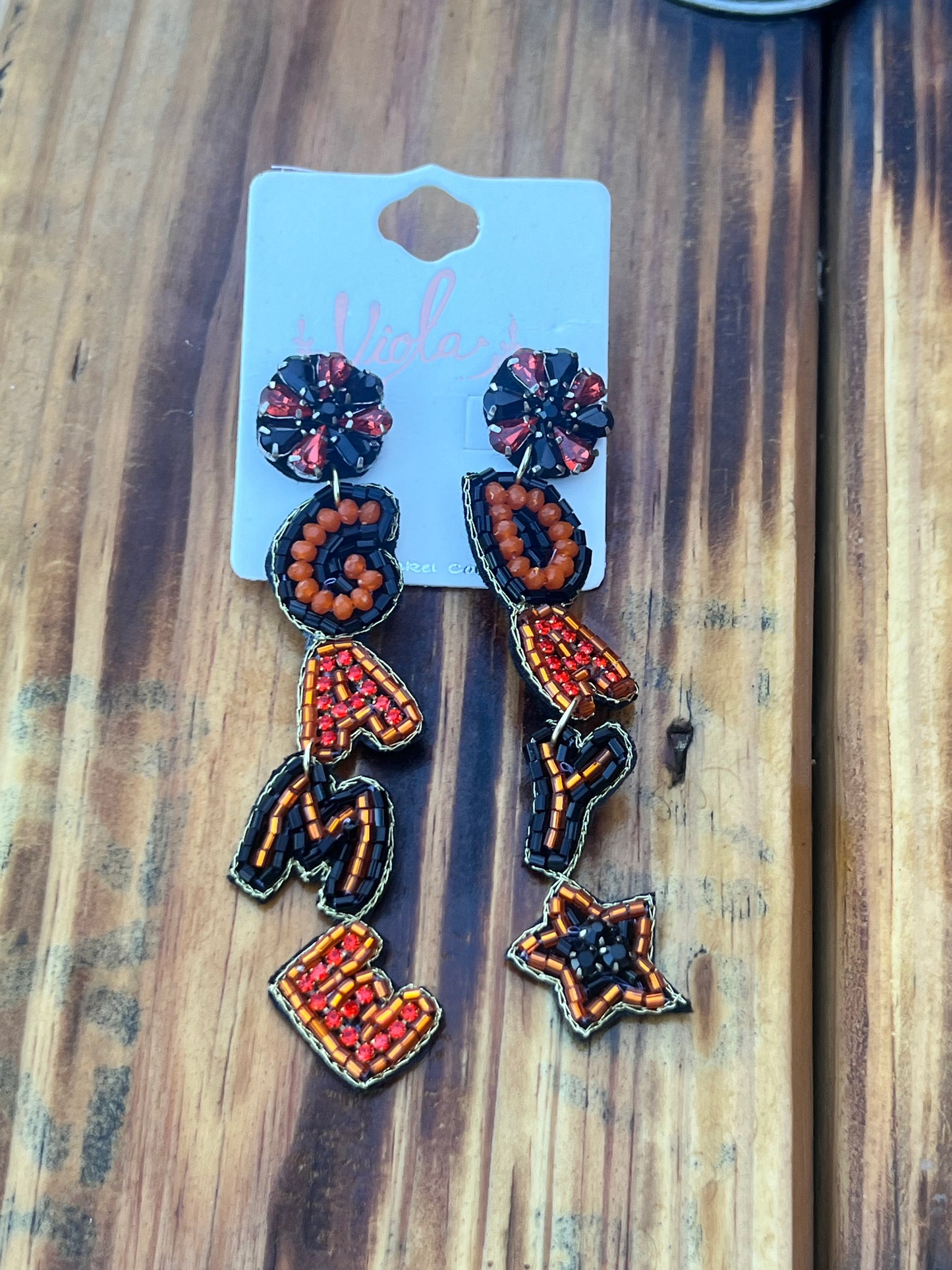 Game day earrings