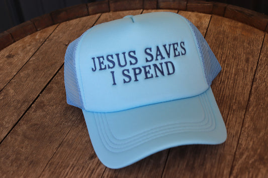 Jesus saves trucker hat