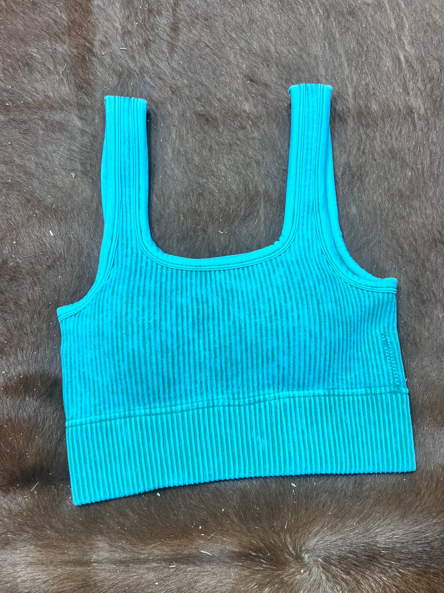 Padded bra top (Kelly green)