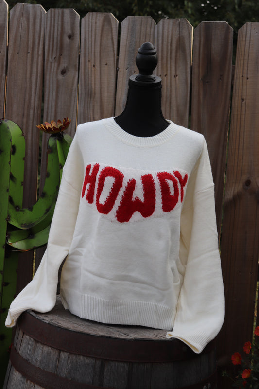 Howdy sweater