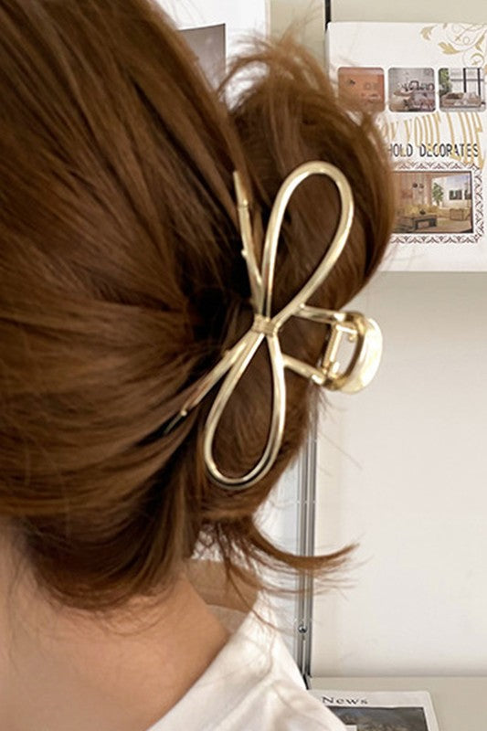 Gold bow clip