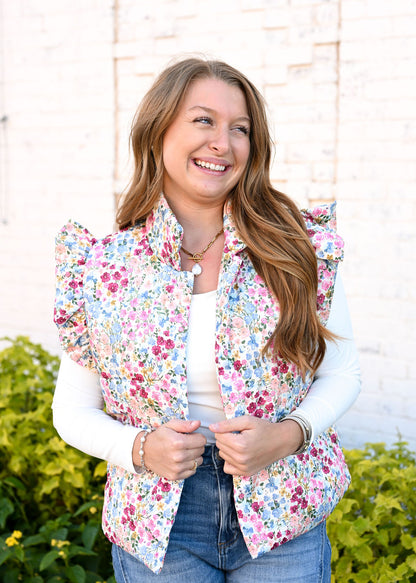 Floral fun vest