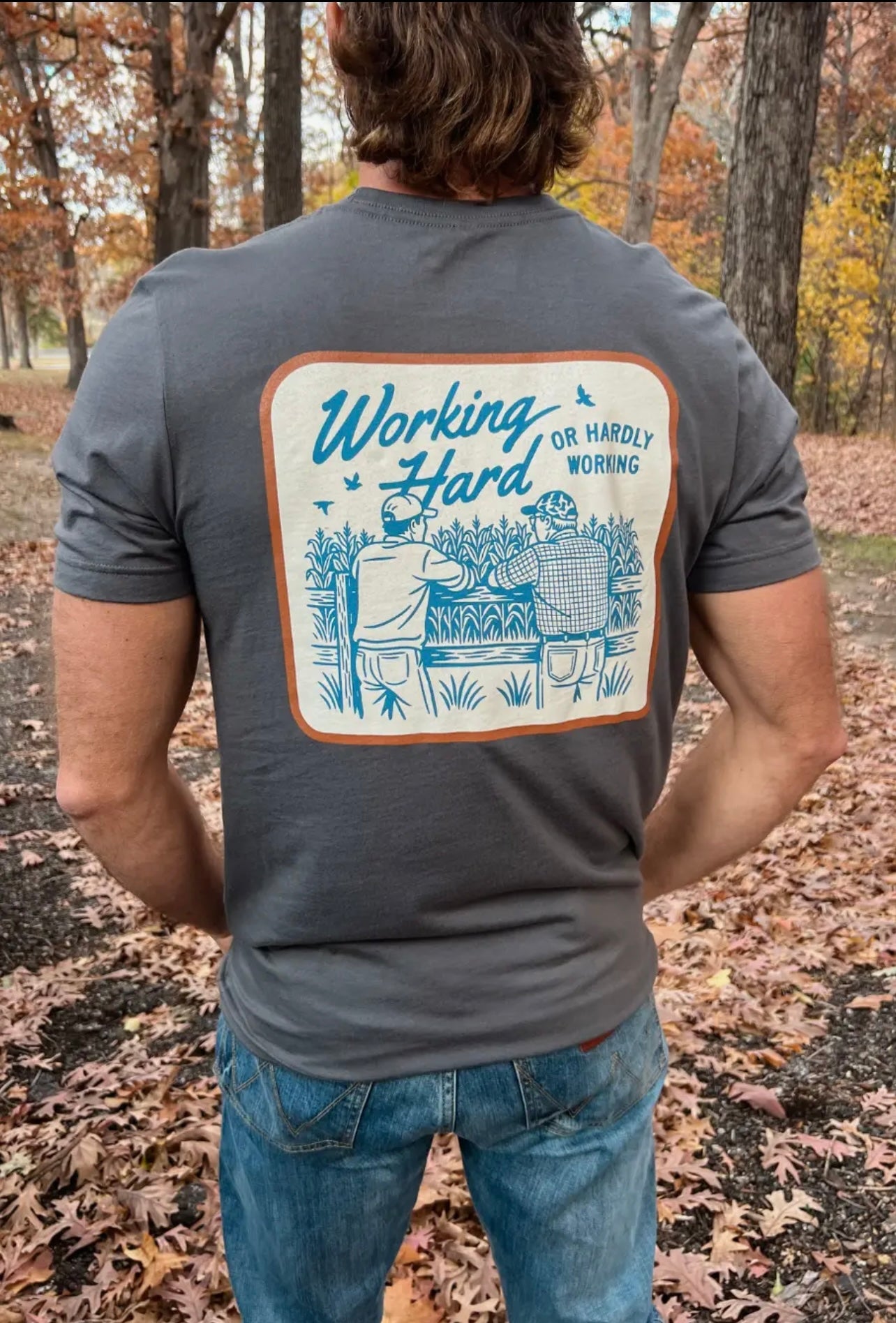 Working hard mens t-shirt