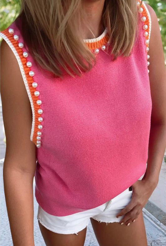 Pink pearl top