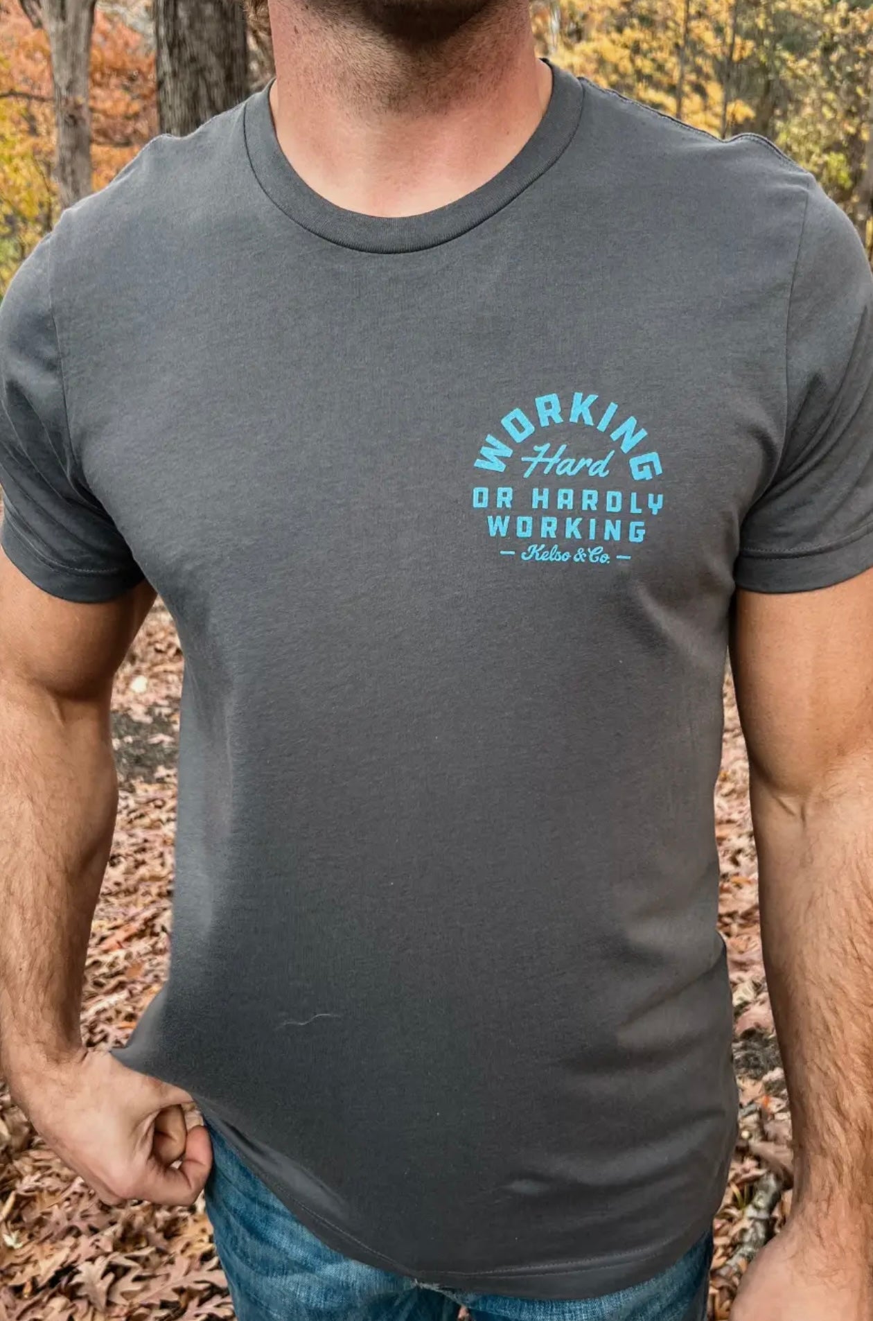 Working hard mens t-shirt