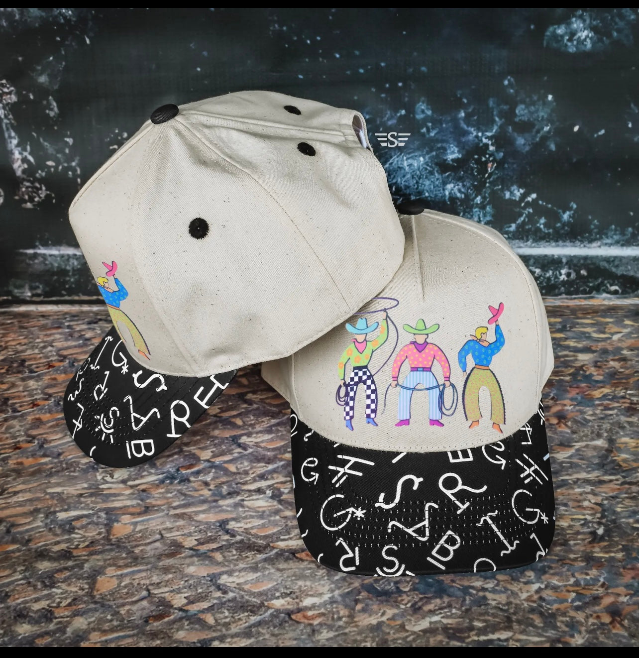 Neon cowboy trucker