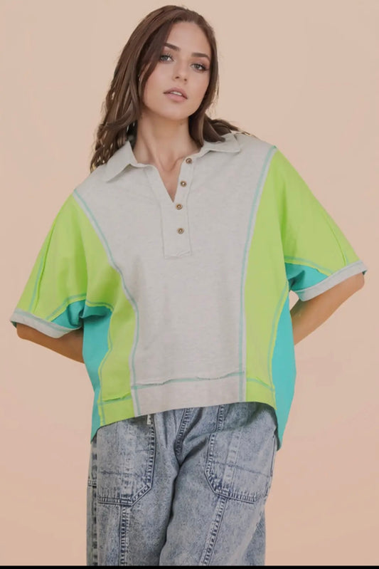 Neon lime top