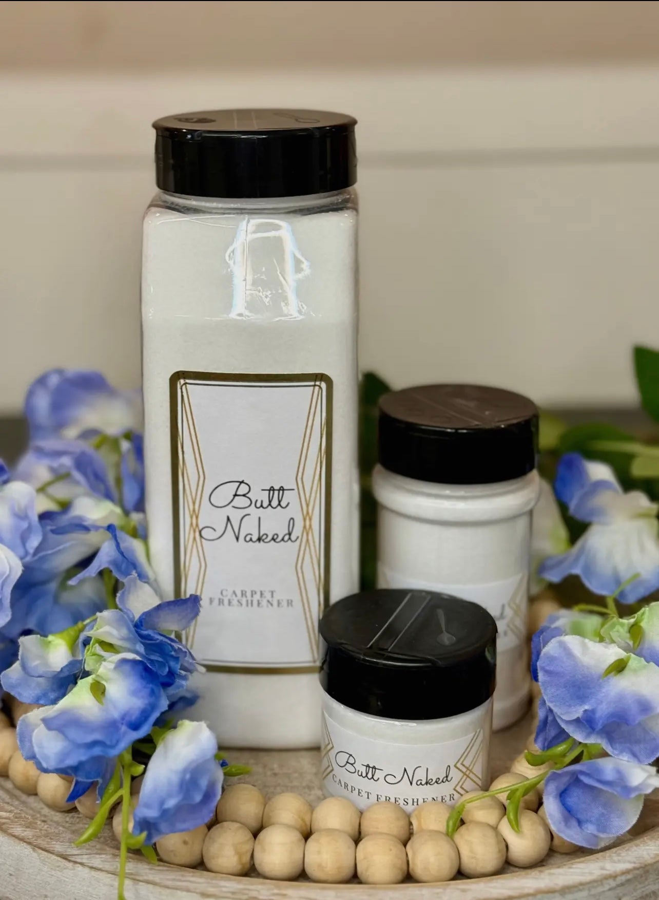 Butt naked carpet freshener