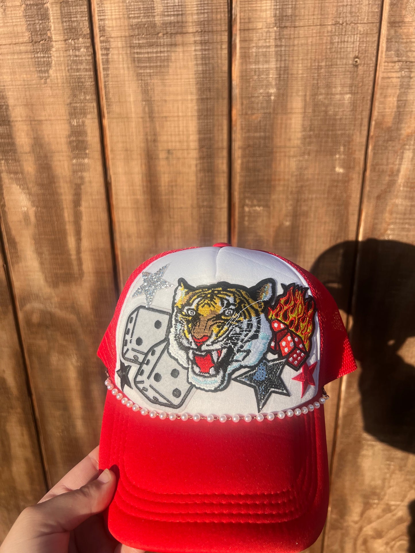 tiger trucker hat