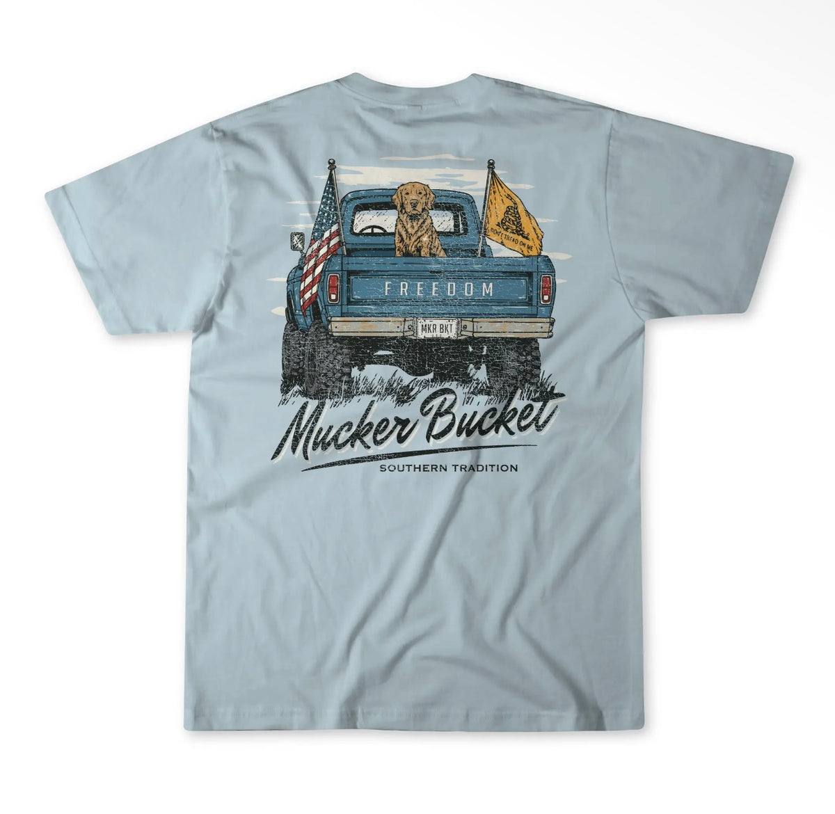 Mucker bucket dog t shirt