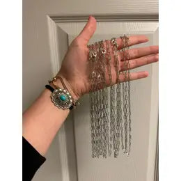 paper clip chain necklace's